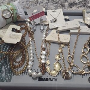 Target Gold and Pearl Necklace Collection